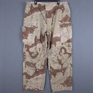 Vintage 80s US Military Chocolate Chip Camo Cargo Pants Trousers (Fits 38x29.5)